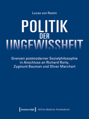 cover image of Politik der Ungewissheit
